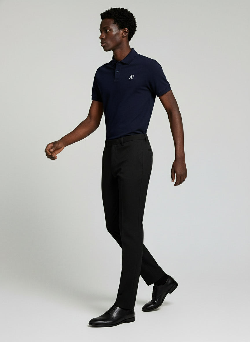 AG Navy Blue Mens Polo