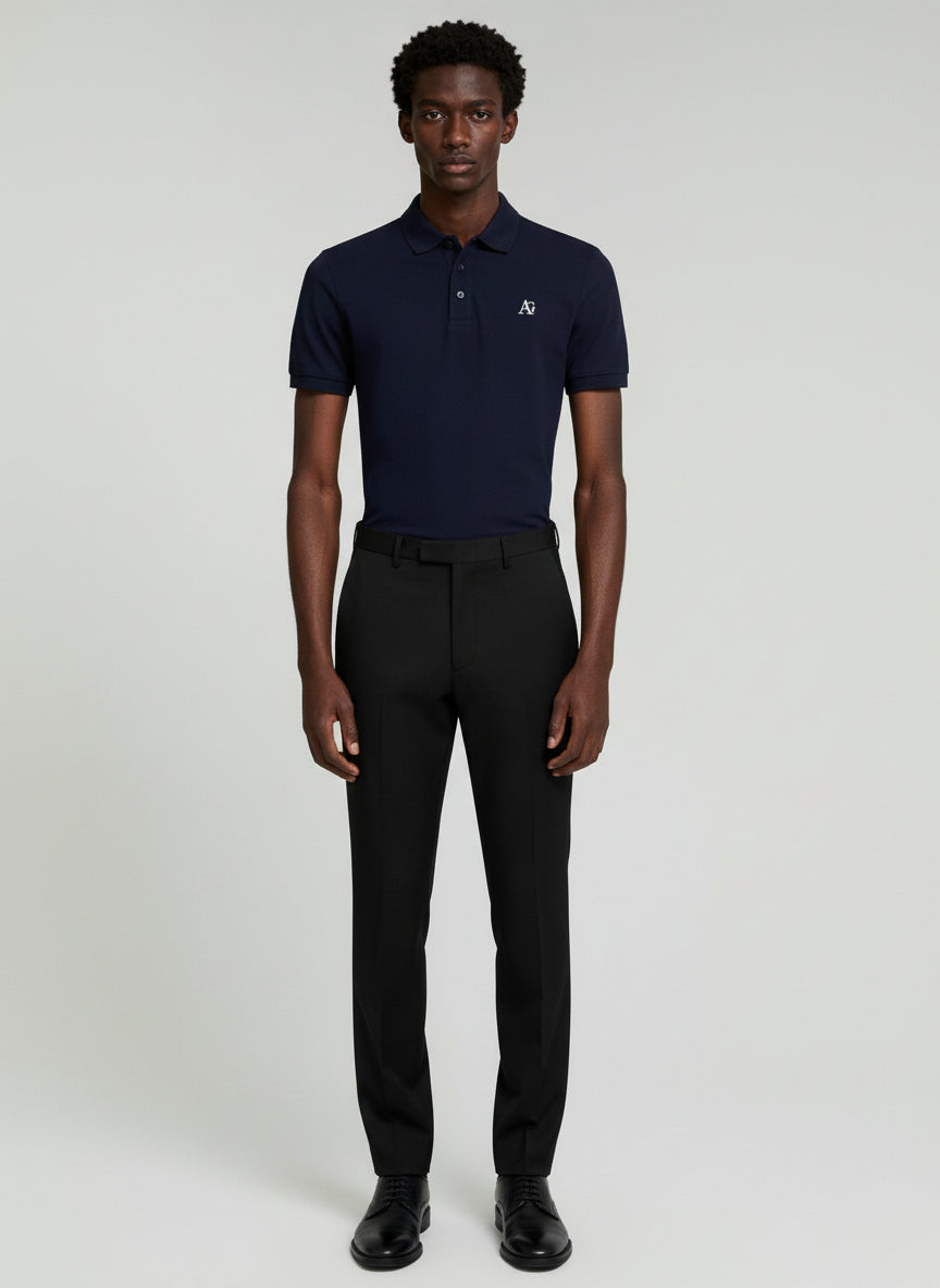 AG Navy Blue Mens Polo