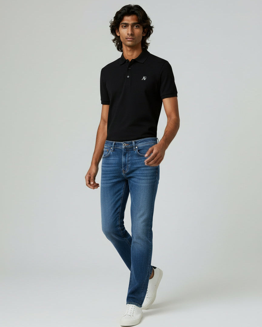 AG Black Mens Polo